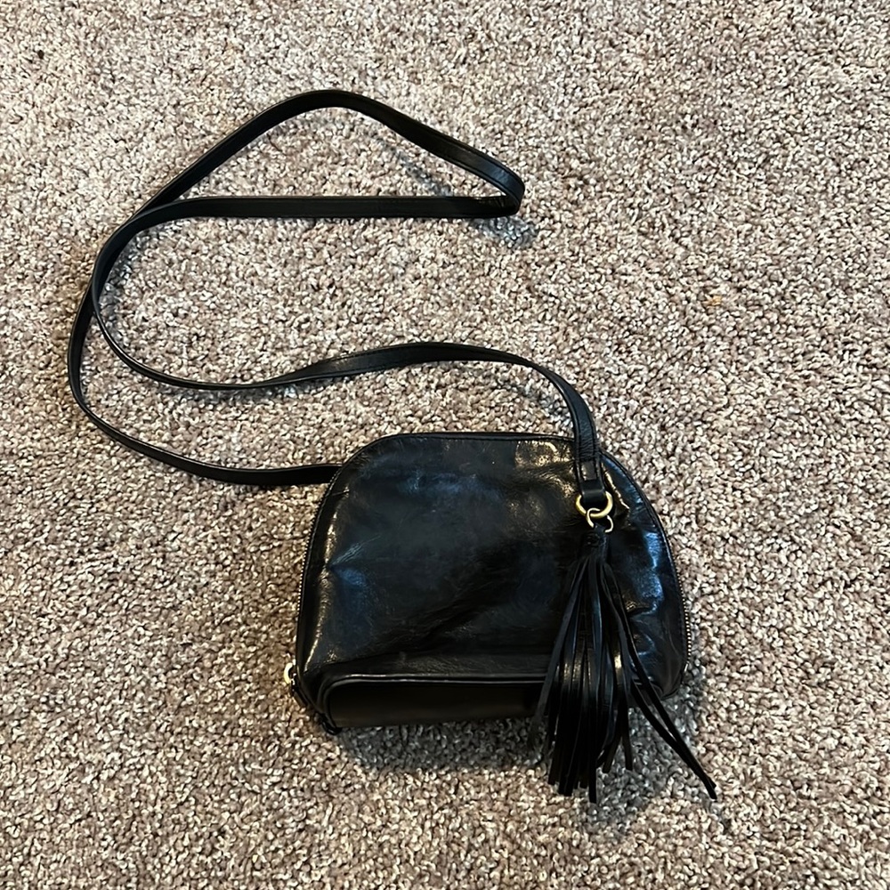 HOBO Nash Black Leather Crossbody Bag